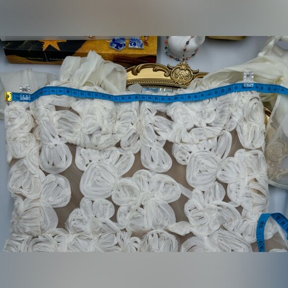 🆕 BRONX & BANCO 🧿 NWOT Sabrina White Bridal Midi Dress, Sz M / US 6 - Picture 15 of 15